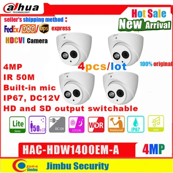 Dadua HDCVI IS Ābola Kamera 4MP HAC-HDW1400EM-Iebūvēts mic HD un SD izeja pārslēdzama IS 50M IP67 WDR Trokšņa Samazināšana