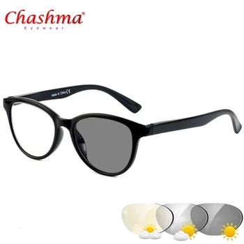 Chashma Jauns Dizains Photochromic Lasīšanas Brilles Sievietēm, Vīriešiem vecuma tālredzība Brilles, saulesbrilles krāsas ar Dioptriju