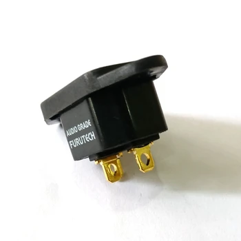4gab T1 HIFI audio Misiņa Rodija pārklājumu IEC ieplūdes Jauda 3-pin spraudnis-ligzda AC 250V 10A IEC Sieviešu ligzda