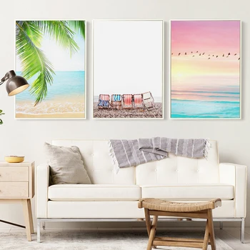 Hawaii Pludmales Ocean View Kanvas Glezna Mākslas Izdrukāt Plakāta Attēlu, Mājas Apdare, Guļamistabai Dzīvojamās Istabas Sienas Apdare