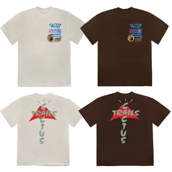 Cactus Jack Takas Assn t-krekls augstās kvalitātes scott travis t krekli, vīriešu, sieviešu, streetwear hip hop astroworld t krekls