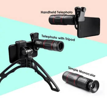 APEXEL Redzes 18x25 teleskopu tālummaiņas objektīvu, monokulāri+mini selfie statīvu iPhone Samsung citiem viedtālruņiem Ceļojumu Medību Sporta