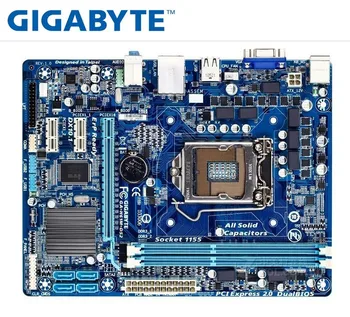 Sākotnējā mainboard par gigabyte GA-H61M-DS2 LGA 1155 DDR3 H61M-DS2 16GB atbalstu I3 I5 I7 H61 plates PC desktop mātesplatē