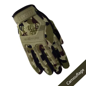 Armijas Kaujas Taktikas Cimdi Vīriešiem Pilna Pirkstu Peintbola Kamuflāžas Militāro Cimdi SWAT Karavīram, Šaut Velosipēdu Pirkstaiņi handschoenen