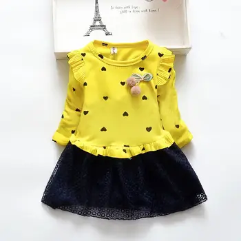 Bērni Pavasara Rudens Princese Gudrs Drukas Bērnu Apģērbu Mazās Meitenes Kleita Puse Gadījuma Kleitas Ar Tauriņiem 1 2 3 4 5 Gads