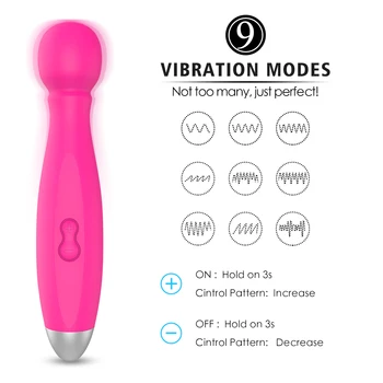Burvju Nūjiņu Klitora Vibrators Seksa Rotaļlietu Sievieti G Spot Stimulāciju bez 3 Massager Galvassegas 7 Režīms Vibrācijas AV Masāža Dildo