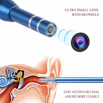 Endoskopu, USB Vizuālo Ausī Karoti Daudzfunkcionāls Earpick Auss Tīrāku Zobu Zobu Tīrīšanas Rīki otoscopio medicīnisko Veselības Aprūpi