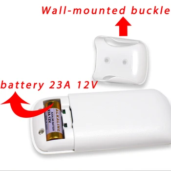 Jaunas sienas piestiprināms pie 433mhz vārti, tālvadības pults smart mēbeles elektriskā aizkaru motoru garāžas durvis fiksēto kodu garāžas tālvadības atslēga