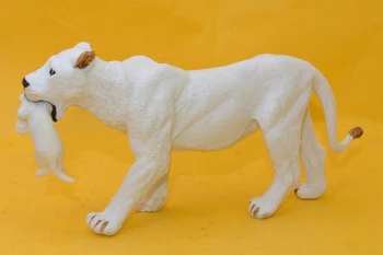 Karstā rotaļlietas: white Lion ar Bērnu Simulācijas modelis, Dzīvniekiem bērniem, rotaļlietas, bērnu izglītības aksesuāri