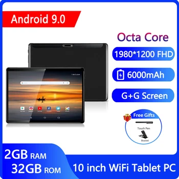 ZONKO 10 collu Planšetdatoru Android 9.0 Tablet PC 5G wi-fi Tabletes Octa Core 2G RAM 32G ROM Tabletes 1920*1200 IPS GPS Google Play