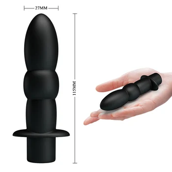 Silikona Anālais Plug Vibrators Pieaugušo 10 Frekvences Vibrācijas Butt Plug Vīriešu Prostatas Massager Masturbator Sievietes Anālā Seksa Rotaļlieta