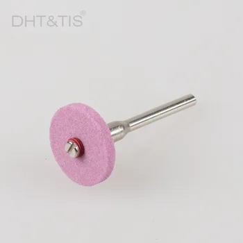 DHT&TIS 30pieces 20mm Sarkana Mini Urbju Asināšanas Akmens Pulēšanas/pulēšanas Riteņu Abrazīvais Disks 3mm Kāta Rotācijas Instrumenti