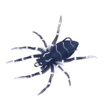 GOBYGO 1GB Spider Mīkstās Ēsmas 8cm 7.g Silikona Ēsmas Mākslīgā Softbait Lures Weedless Zvejas Vilinājums, ar Reālistisku Dizains