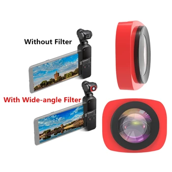 Stikla Platleņķa MRC Objektīva Filtru DJI Osmo Kabatas Gimbal 2 Kameras izmanto tikai, lai Fotogrāfija