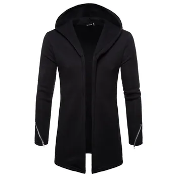 Jauna rudens ziemas vīriešu jaka tīru krāsu mētelis kapuci Eiropas Amerikāņu stilā tranšejas dropshipping dāvanu top coat modes apģērbi