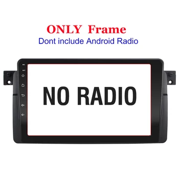 2Din DVD Stereo Panelis Melns, Par BM W 3 Sērija E46 Fascijas Radio Montāžas Rāmis Multivides Video Atskaņotāja Panelis Fascias
