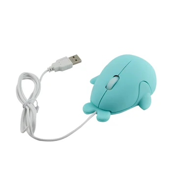 Mini Gudrs Dzīvnieks Modelis Pele 1200 DPI Optiskā USB Vadu Datora Pelēm, Delfīns Forma, Spēļu Bērniem Dāvanu