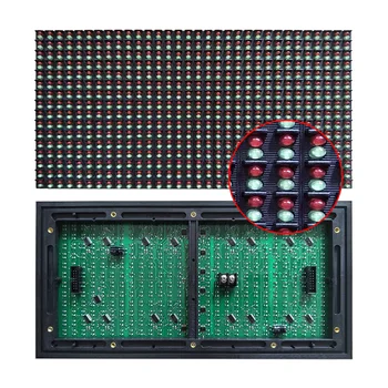 Daļēji āra RG dubultā krāsu P10 led modulis,DIY display LED ekrāna panelis, kas Piemērots reklāmas zīmju izgatavošana
