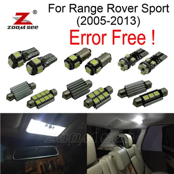 28pcs Kļūdu bezmaksas Licences numura zīmes apgaismojuma lukturi + interjera spuldzes LED Lasīšanas gaismas pilns komplekts Land Rover par Range Rover Sport (2005-2013)