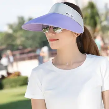 KARSTĀ Sievietēm Vasarā Golfs Tenisa Cepuri Sporta Platām Malām Beach Sun Visor Klp Regulējams Anti-UV Ourdoors līgava zirgaste vāciņi