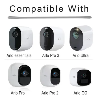 Elastīgs Izliekums Stiprinājums Arlo Pro 3,Pro 2,Pro,Ultra,Iet,Arlo Būtiski Fotokameru,Pievienojiet Arlo Kameras visur, Kur Bez Jebkādiem palīgrīkiem
