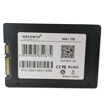 WEIJINTO SSD disks 1 TB 960GB 512 GB 480GB 360GB 256 GB 240GB 128GB 120GB Sata 2.5 collu SSD iekšējā Cietvielu Desktop Laptop