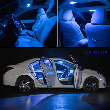7pcs Balta Auto LED Spuldzes Interjera Pakete Komplekts 2016-2019 Nissan Titan XD Kartes Dome Bagāžnieka Durvis Licences Plāksnes Gaismas Indikators