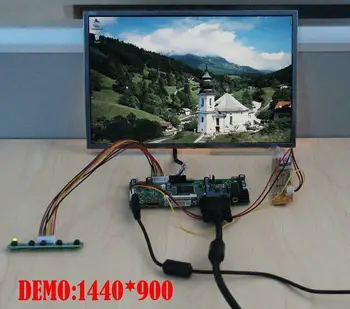 Yqwsyxl Kontroles padomes Monitoru Komplekts LP154WX4-TLC5 LP154WX4(TL)(C5) HDMI + DVI + VGA LCD LED ekrānu Kontrolieris Valdes Vadītāja