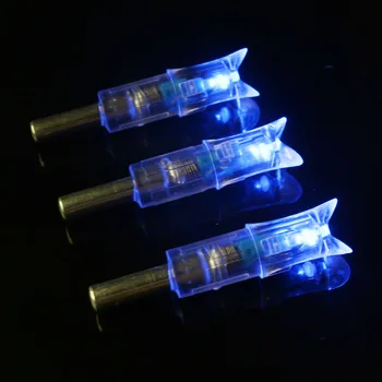 3/6/9pcs ID7.2mm LED Gaismas Bultiņas Nock Automātiski Aktivizēts, Der Stops Medību Īss Bultiņas Vārpsta, Loka šaušana Apgaismota Asti
