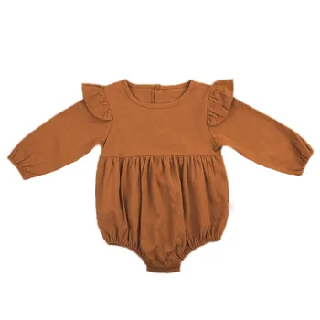 Cute Bērnu Baby Meitenes Rudens Apģērbu Ar Garām Piedurknēm Kokvilnas Romper Toddler Bērniem Playsuit Tērpiem