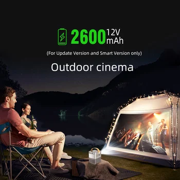 BYINTEK C720 Mājas Kinozāles LED Mini Portatīvo Full HD Projektoru Projektoru 1080P 3D 4K Cinema (pēc Izvēles Android 10 Akumulatora）