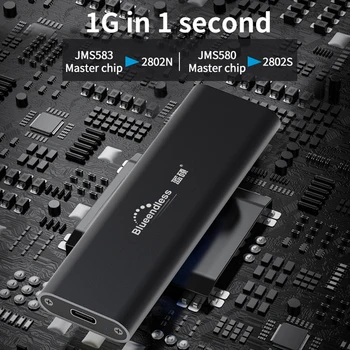 Blueendless Mini M. 2 Cieto Disku Gadījumā 10Gbps Gen1 Gen2 1G 1 Sekundē, Alumīnija SSD Kameras DATORU Piederumi NGFF NVME SSD Gadījumā