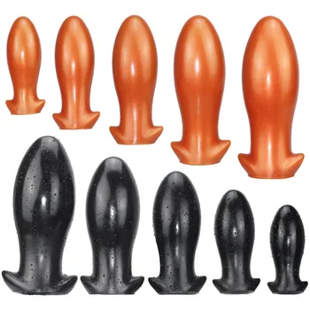 Milzīgs anālais plug buttplug erotiska produktu pieaugušajiem 18 silikona sveces big butt plug anālās bumbiņas maksts, anālais palielinātāji bdsm rotaļlietas