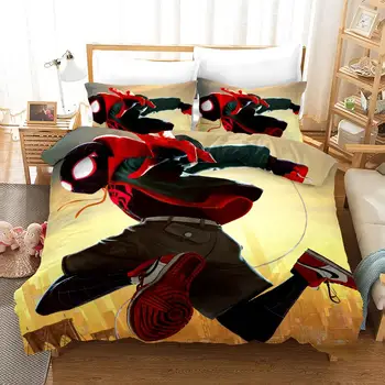 Disney brīnums Avengers Zirnekļcilvēka gultas komplekts bērnu gultas dekori viena sega sedz karalienes 3pcs mājas tekstila karikatūra