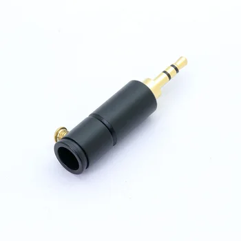 3PCS Ligzda 2,5 mm Audio Spraudni, 3 Polu, ar Zelta pārklājumu Austiņu Savienotājs ar Alumīnija caurules&Skrūves slēdzenes metināšanas bez iepakojuma