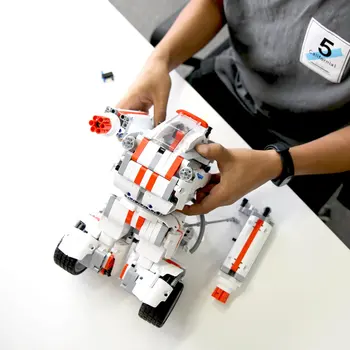 Sākotnējā Xiaomi MITU Mi Robots Celtnieks DIY 978-Daļu Sevis līdzsvarošanas Sistēma, Bezvadu Viedtālrunis Kontroles Moduļu Grafiskās Programmēšanas