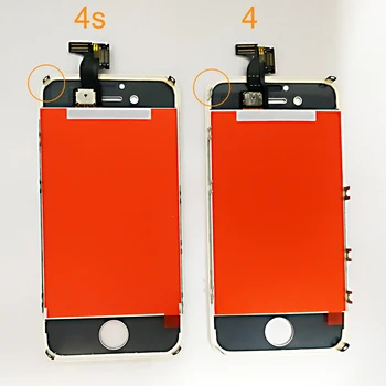AAA Kvalitātes LCD iPhone 4 4s Nomaiņa Ekrāna Digitizer Touch Screen Montāža, iPhone 6 6s 7 LCD Ekrāns