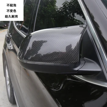 Nekustamā Oglekļa šķiedras nomaiņa ar stiprinājumiem sānu atpakaļskata spogulis, pārsegs vāciņi BMW X3 X4 X5 X6 F25 G01 F26 G02 F15 G05 F16 G06