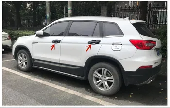 Par Changan CS75. - 2020. gadam Augstas kvalitātes ABS Chrome durvju bļodā rīkoties dekoratīvās uzlīmes anti-scratch aizsardzības auto stils