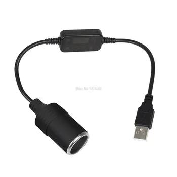 Auto piepīpētāja Ligzda USB 5V Uz 12V Pārveidotājs Adaptera Vadu Kontrolieris spraudņu Adapteri Auto Interjers Piederumi