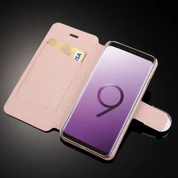 LCHULLE Seifs Case for Samsung Galaxy S8 S9 S10 S20 Plus S10e S20 Ultra Ādas Kartes Slots Kabatas Flip Triecienizturīgs Vāks Coque