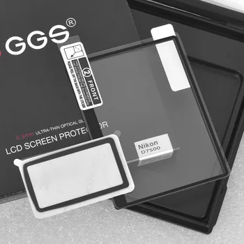 GGS IV 0.3 mm Japānas Optiskā Stikla 6 Slāņi Elektrostatiskās Pievilkšanās LCD Ekrāna Aizsargs, 8H Vāks NIKON Kamera D7500
