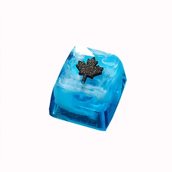 Rainbow 6 Black Ice Keycap OEM R4 Zilā Sveķu Galvenie Klp Cherry MX Tastatūras ziemassvētku dāvanu