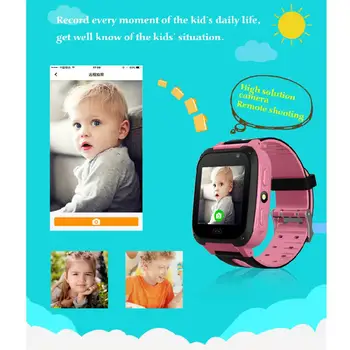 Kids Smart Watch Dial Zvanu Smartwatch Ūdensizturīgs Bērniem Smart Skatīties Antil-zaudēja Tracker Smartwatch GPS Bērniem X-mas Dāvanas R20