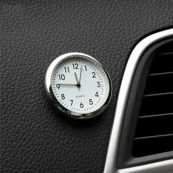 Auto Pulkstenis Gaismas Mini Automobiļi, Iekšējā Stick-On Digital Watch Mehānika, Kvarca Pulksteņi Automobiļu Veidošanas Piederumi Dāvanas