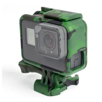 Sānu Atvērt Aizsardzības Maskēties Robežu Rāmis Gadījumā GoPro Hero 7 6 5 Melns Sporta Cam, lai Iet Pro 7 6 5 Action Camera Ierīču