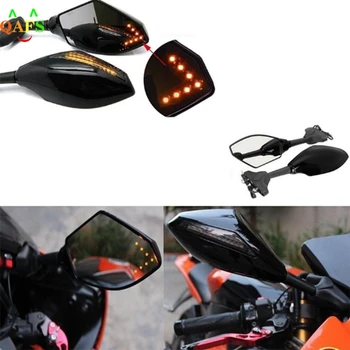 2gab Clignotants Moto Honda CBR 250 600 900 1000 RR LED Pagrieziena Signāla Indikatori Motociklu Atpakaļskata Sānu Spoguļi Retroviseur