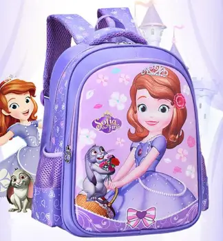 Bērniem karikatūra Elza Anna schoolbag meitenes princese cute skolas soma sofija Bērnudārza mugursomas maz Zēniem, Meitenēm, Baby Bag