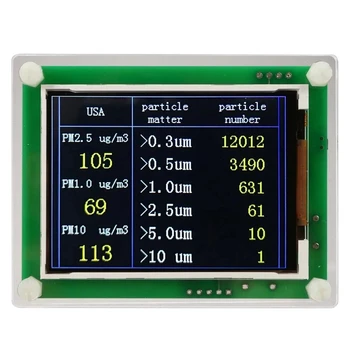 PM1.0 PM2.5 PM10 Detektoru Modulis Gaisa Kvalitātes Putekļu Sensors Testeri Detektoru Atbalstu Eksporta Datu Uzraudzība