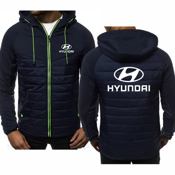 Hoodies Vīriešiem par Hyundai Automobiļu Logo Drukāt Pavasara, Rudens Vīriešu Jaka Ikdienas Krekls ar garām Piedurknēm Vīriešiem rāvējslēdzēju Jaka Cilvēks Hoody
